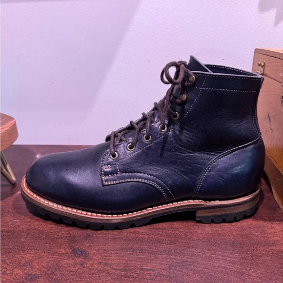 Truman Plain Toe 79 Last in Navy Horserump - Picture 4 of 15